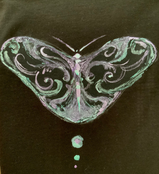 Up Cycle-saty s pribehem_Motyl detail