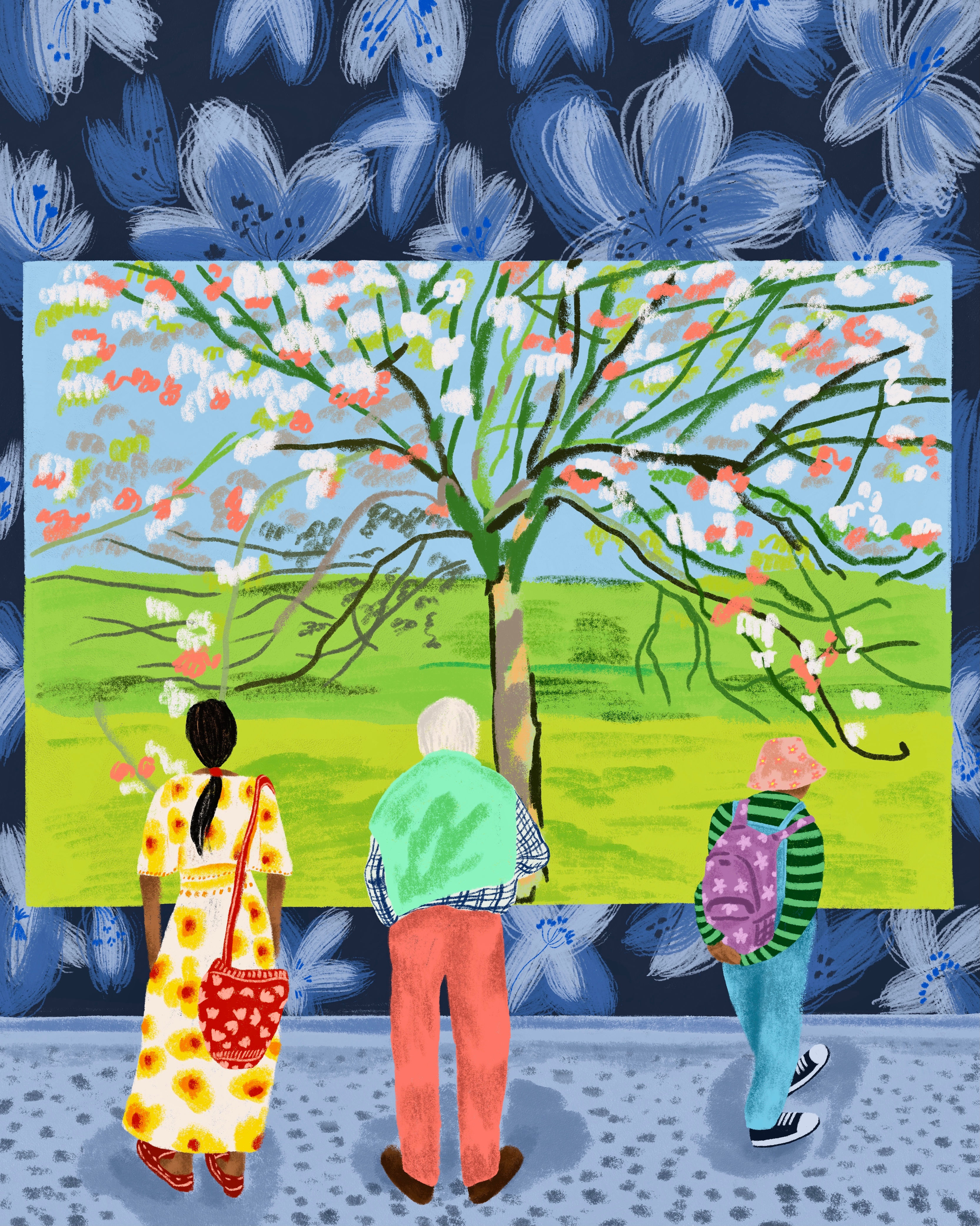 At the Hockney Exhibition (2021)