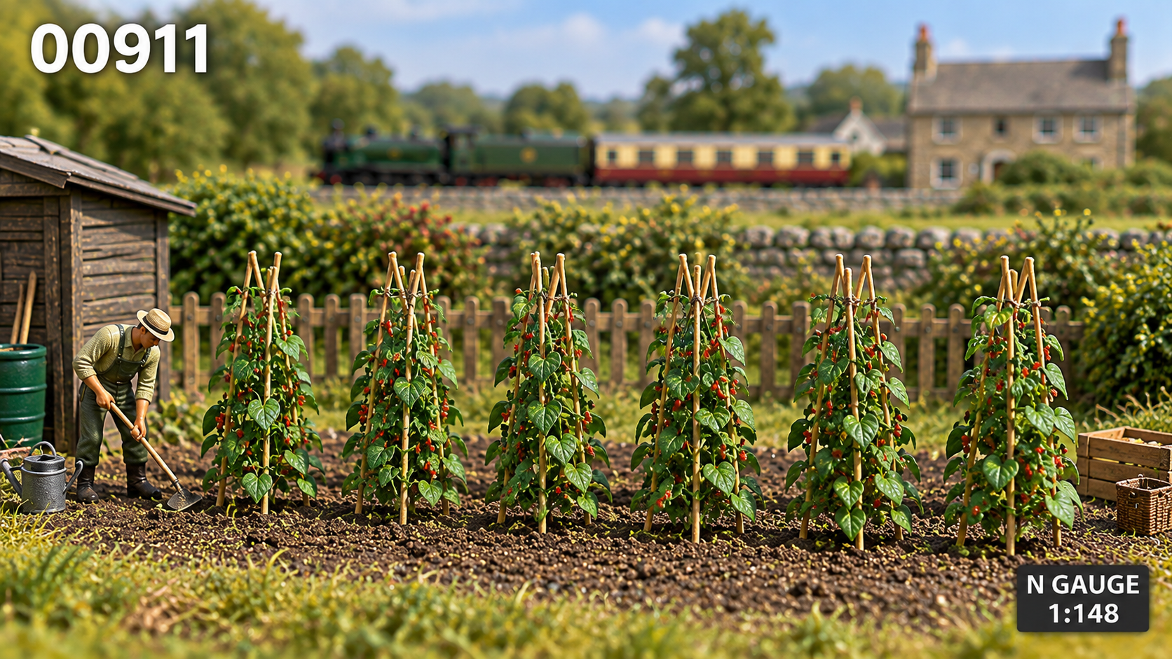 N Gauge Runner/Pole Beans (14), 1:148