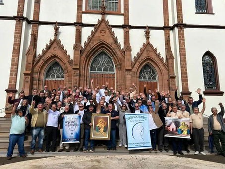 Paróquia de Cerro Largo acolhe 1º Encontro Diocesano do Terço dos Homens