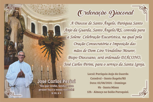 Convite para Ordenação Diaconal