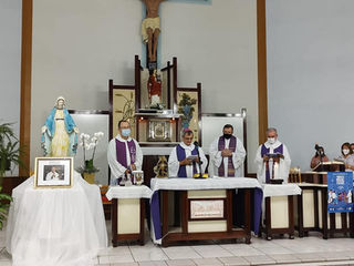 Dom Liro preside missa pelo 30º dia de falecimento do Pe. Eugênio Hartmann