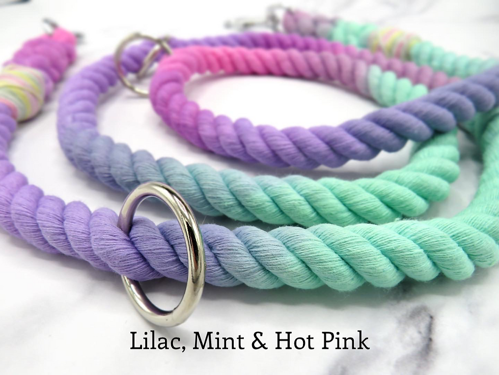Thumbnail: 12mm Pastel Marble Rope lead
