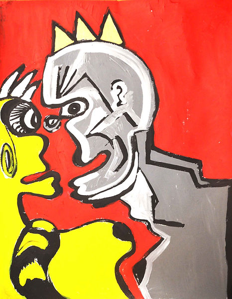 Collection Ensemble painting acrylics figurative expressionism portrait