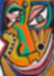 Collection Them faces, abstructive expressionism, painting, portrait