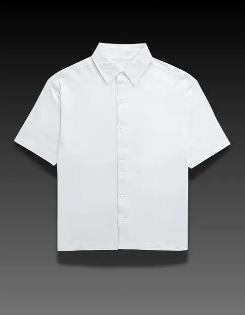 Front of White Oversized Shirts from Pushing Twenty Fashion