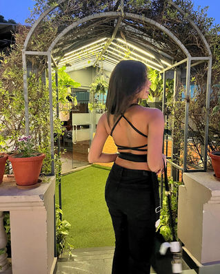 Candid in Backless Crop Top Criss Cross by Pushing Twenty Fashion