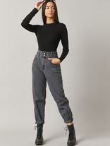 Full post black backless bodysuit by Pushing Twenty Fashion