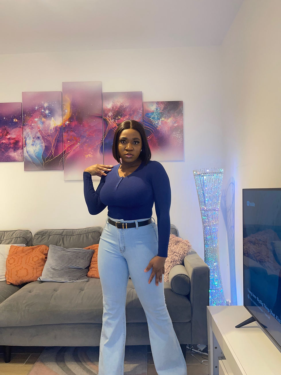 Round Button Neck Long Sleeve bodysuit