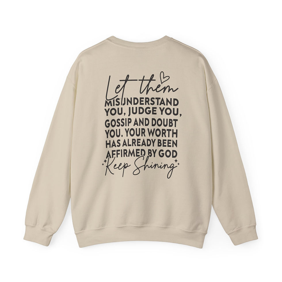 Thumbnail: Inspirational 'Let Them' Crewneck Sweatshirt 