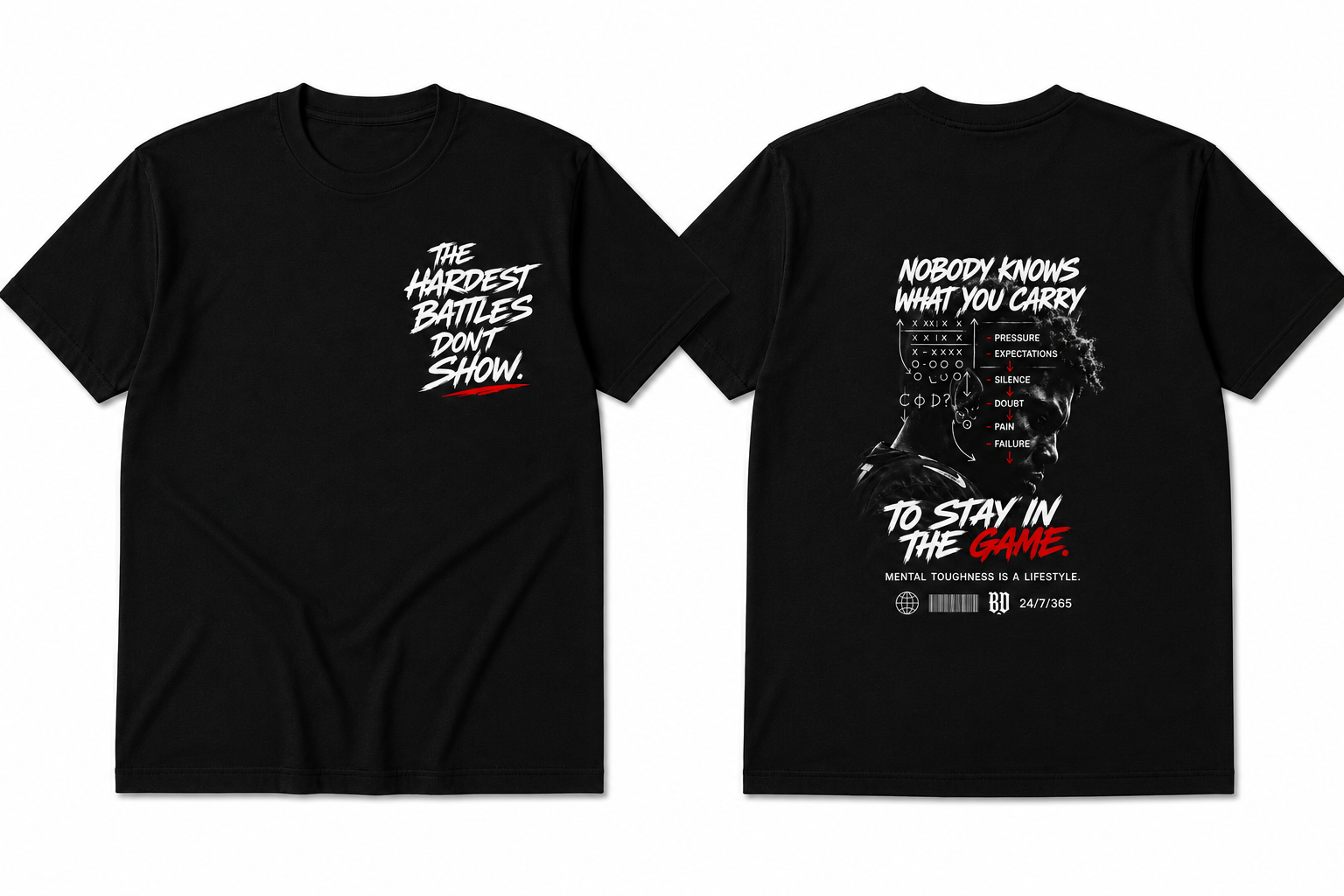 “Nobody Knows What You Carry” — Premium Oversized Tee