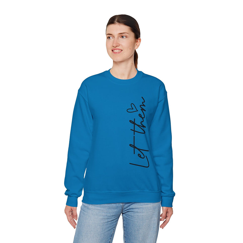 Thumbnail: Inspirational 'Let Them' Crewneck Sweatshirt 