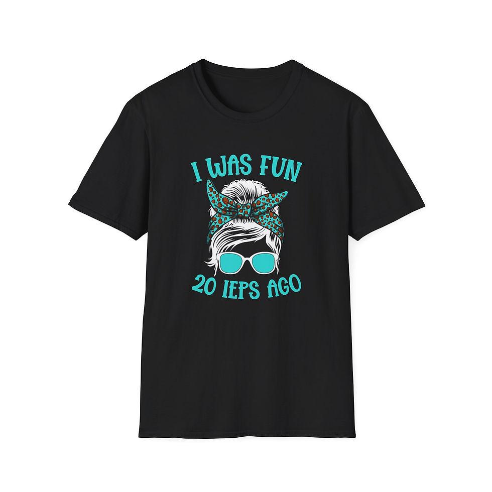 Thumbnail: IEP Teacher Graphic T-Shirt - "I Was Fun 20 IEPs Ago" Special Education Tee