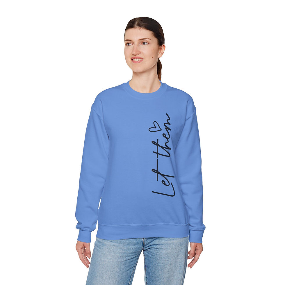 Thumbnail: Inspirational 'Let Them' Crewneck Sweatshirt 