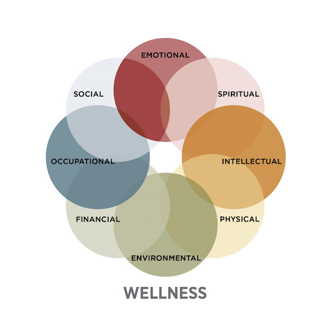 SAMHSA 8 Dimensions of Wellness Wheel