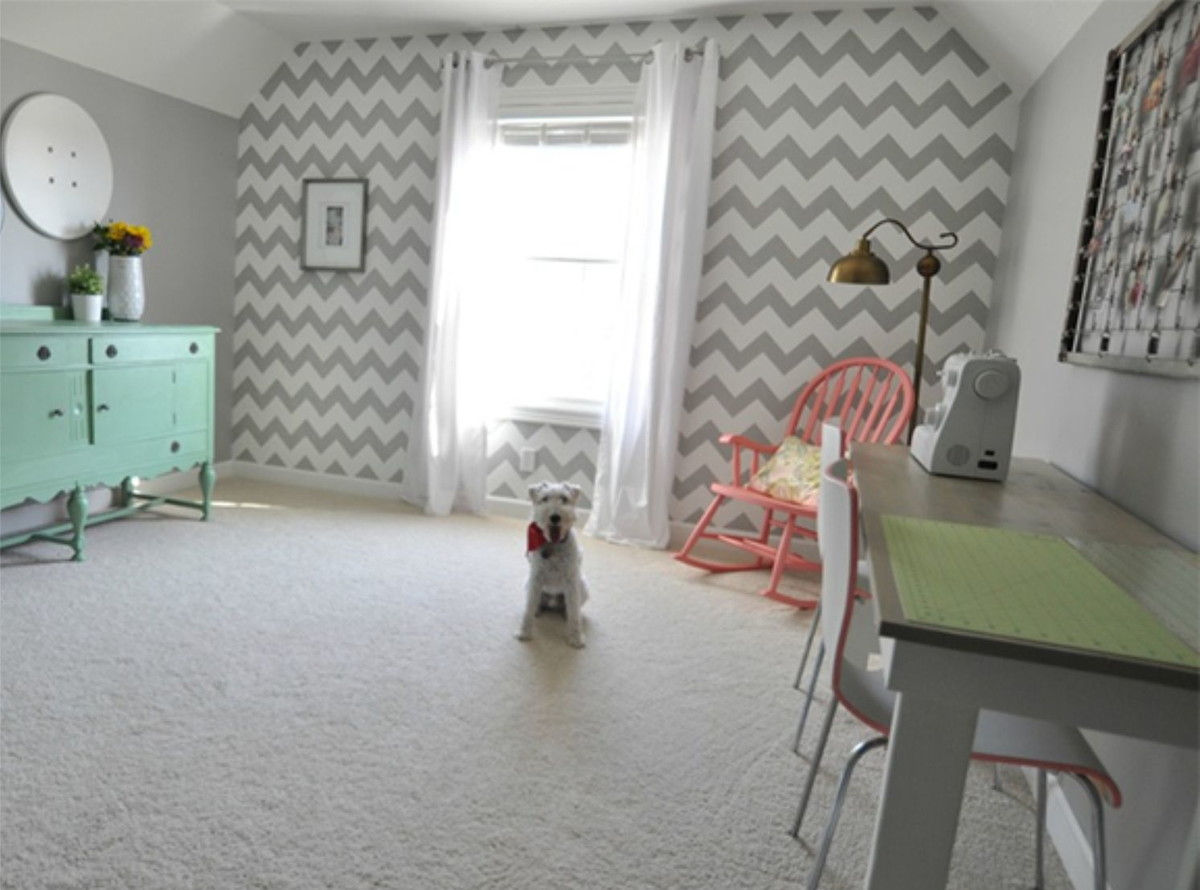 Adesivo Chevron Cinza