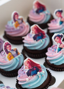 Kpop demon hunters cupcakes