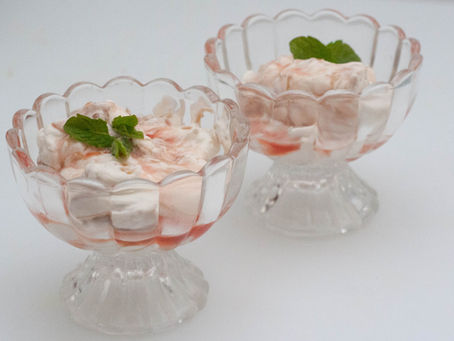 Vegan rhubarb fool