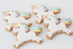 unicorn cookies gold vegan
