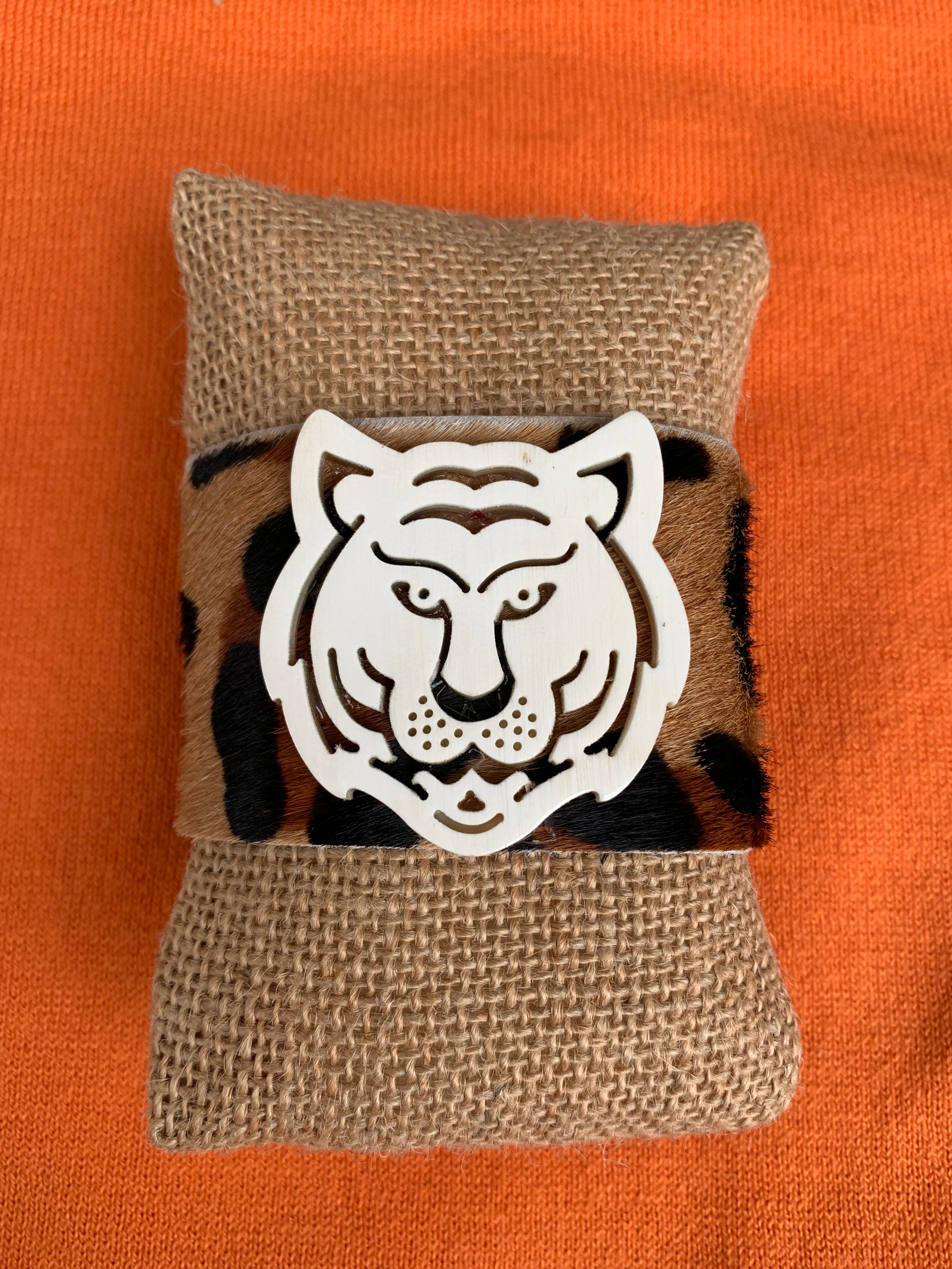 Cheetah Tiger Hide Cuff