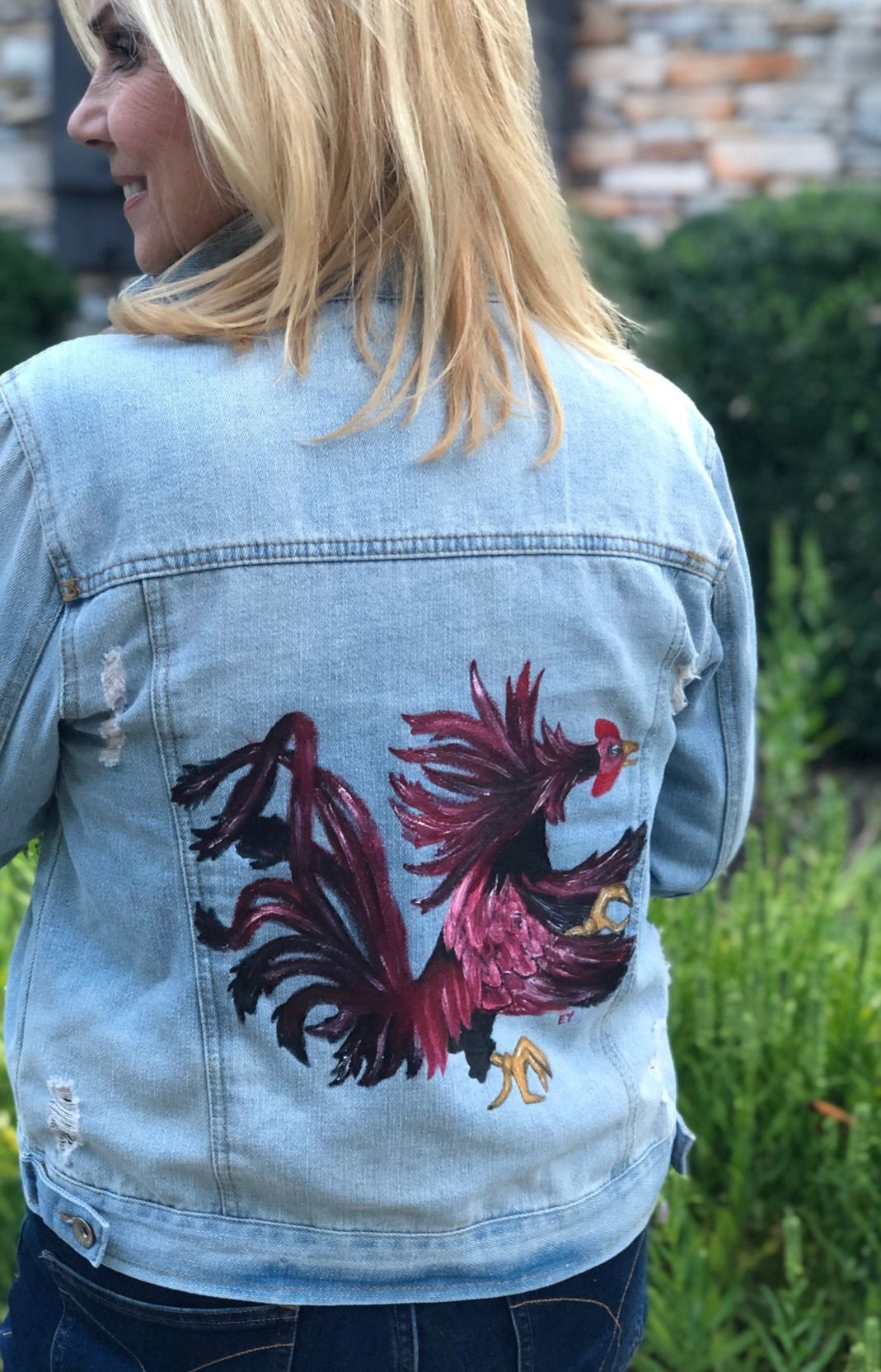 Spurs Up Gamecock Denim Jacket