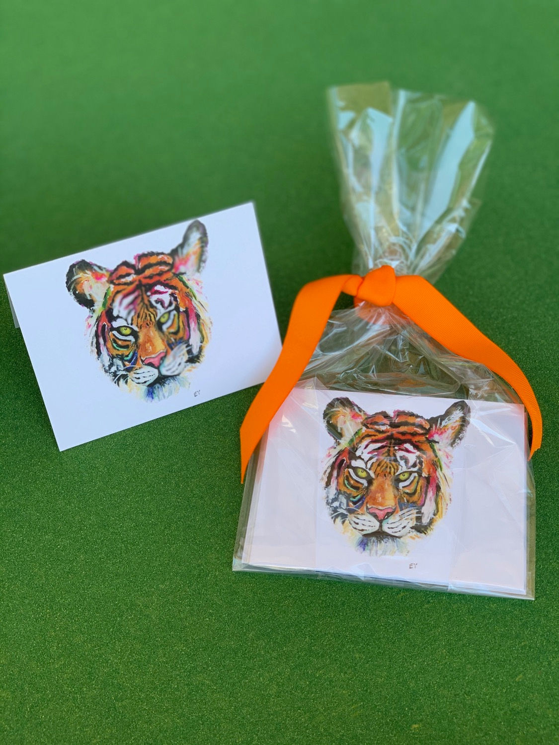 Live Colorfully Tiger Notecards