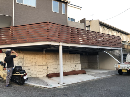 横浜市I様邸ウッドデッキ施工