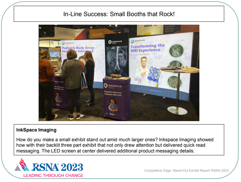 Triumph at RSNA 2023: InkSpace Imaging Wins Small Booth That Rocks Award