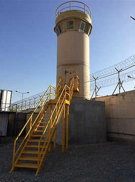 Blast Resistant 7m Dynatower on top of pedestal
