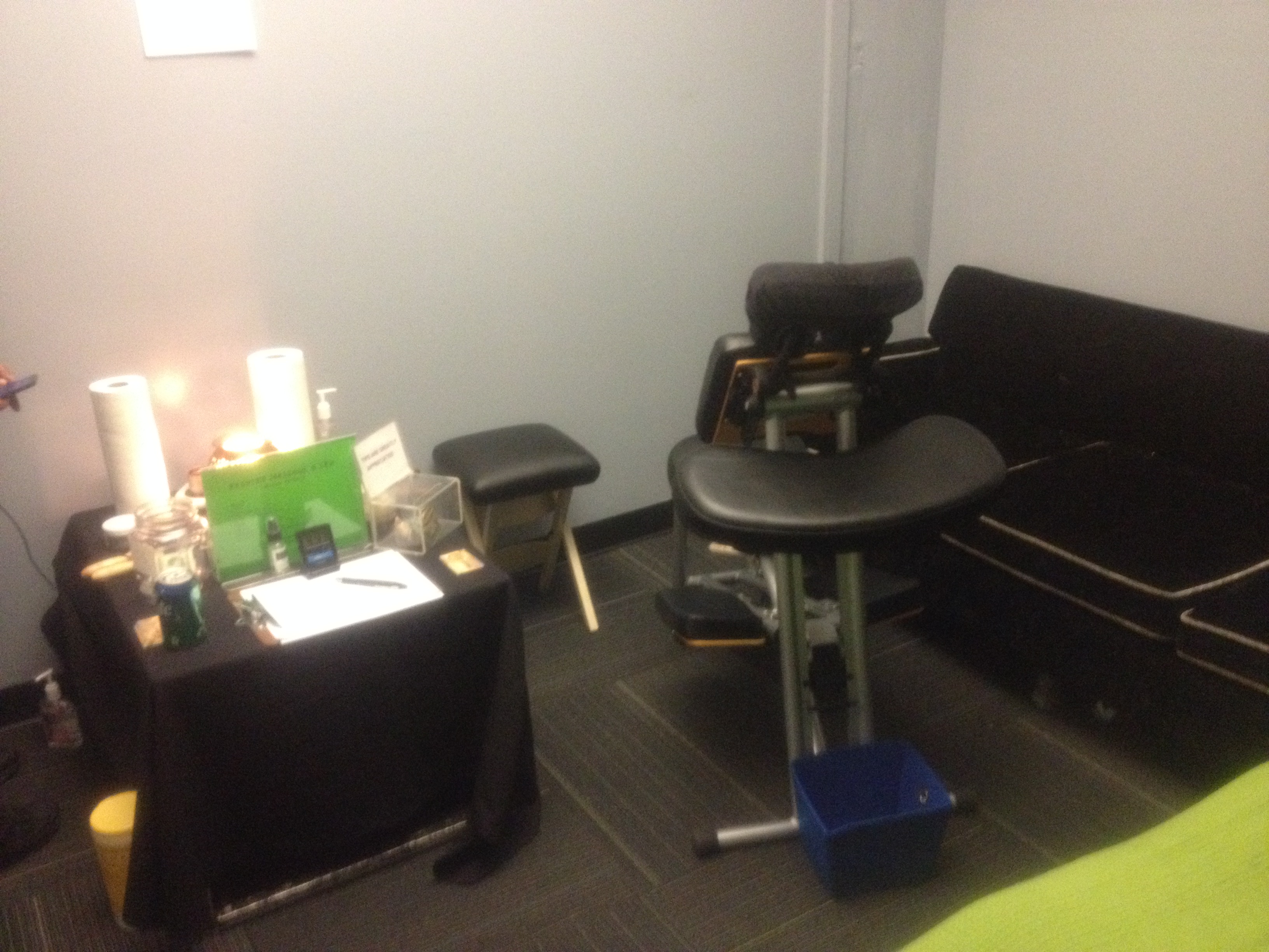 Backstage chair massage