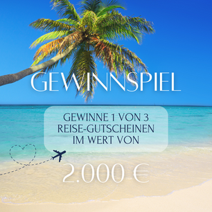 Valentinstags-Gewinnspiel 😍: Gewinne 3x 2.000 EUR TUI Reisegutschein