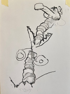Blindfolded drawings