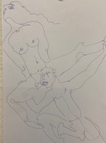 Blindfolded drawings