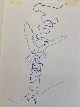 Blindfolded drawings