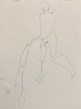 Blindfolded drawings