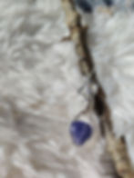 Thumbnail: Frostlit Oath – Tanzanite Pendant in Silver-Filled Wire