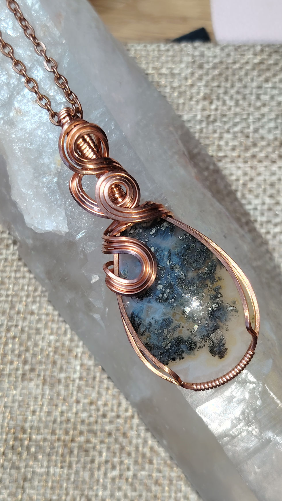 Thumbnail: Embermark — Marcasite Pendant | Copper | One of a Kind