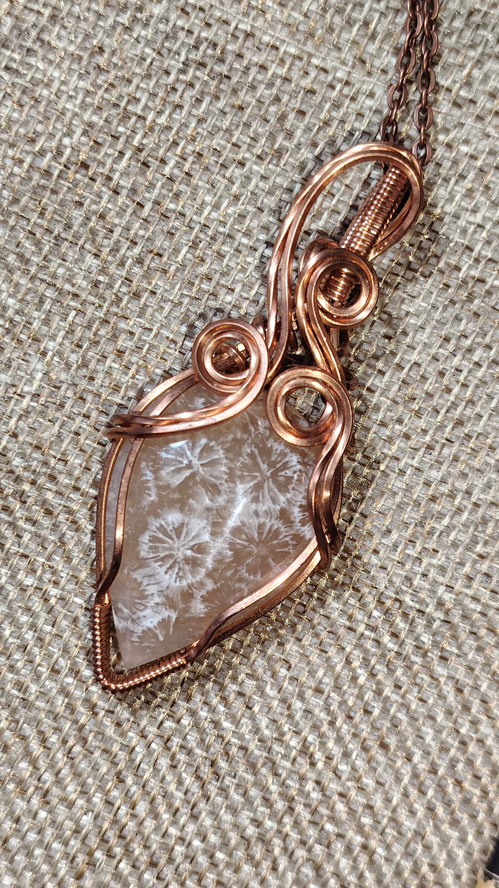 Thumbnail: Ancient Tides – Fossil Coral Pendant in Copper | Ancestral Wisdom & Water Energy