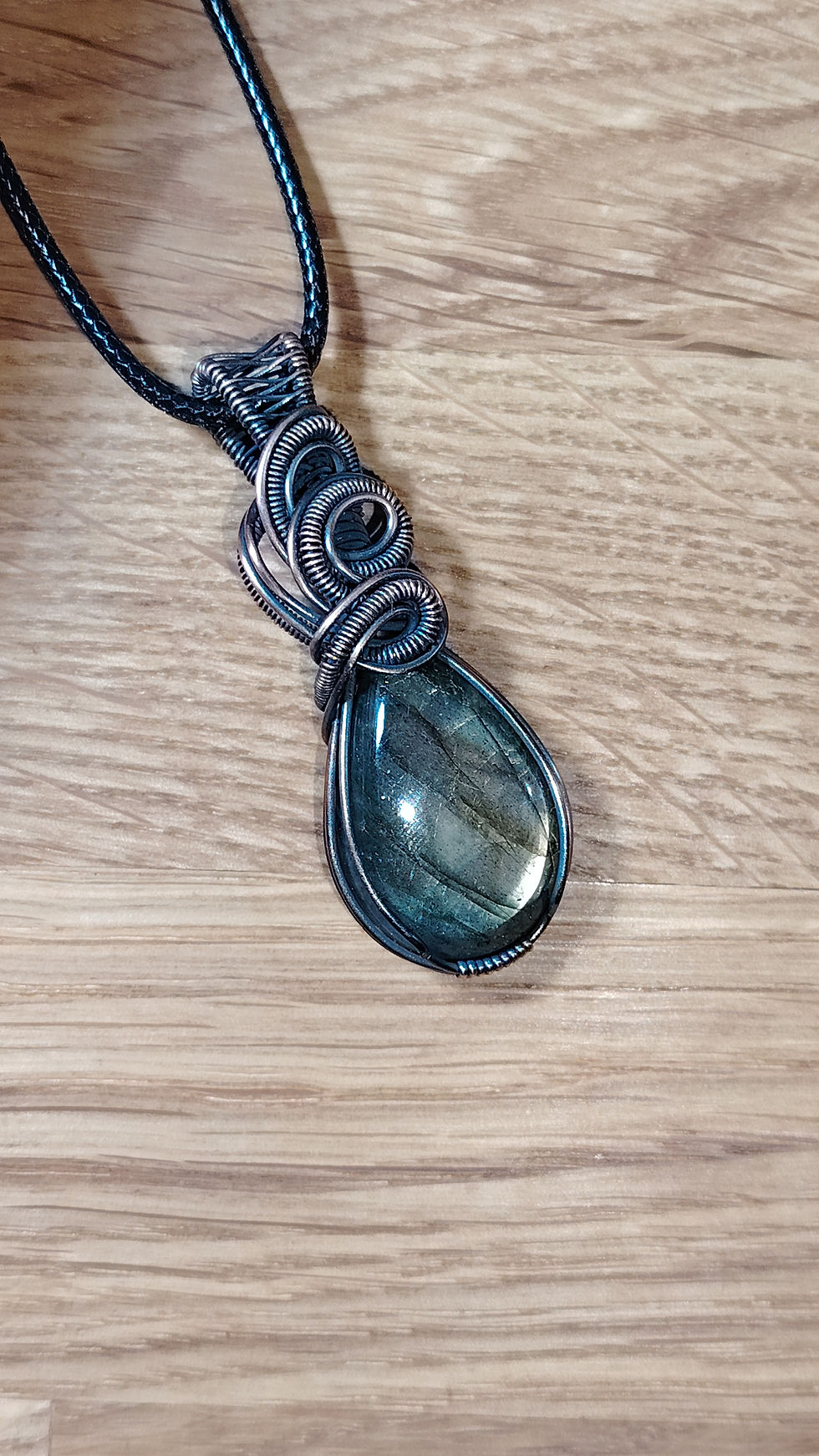 Thumbnail: Seeing Light – Labradorite Pendant Oxidised Copper | Intuition & Transformation