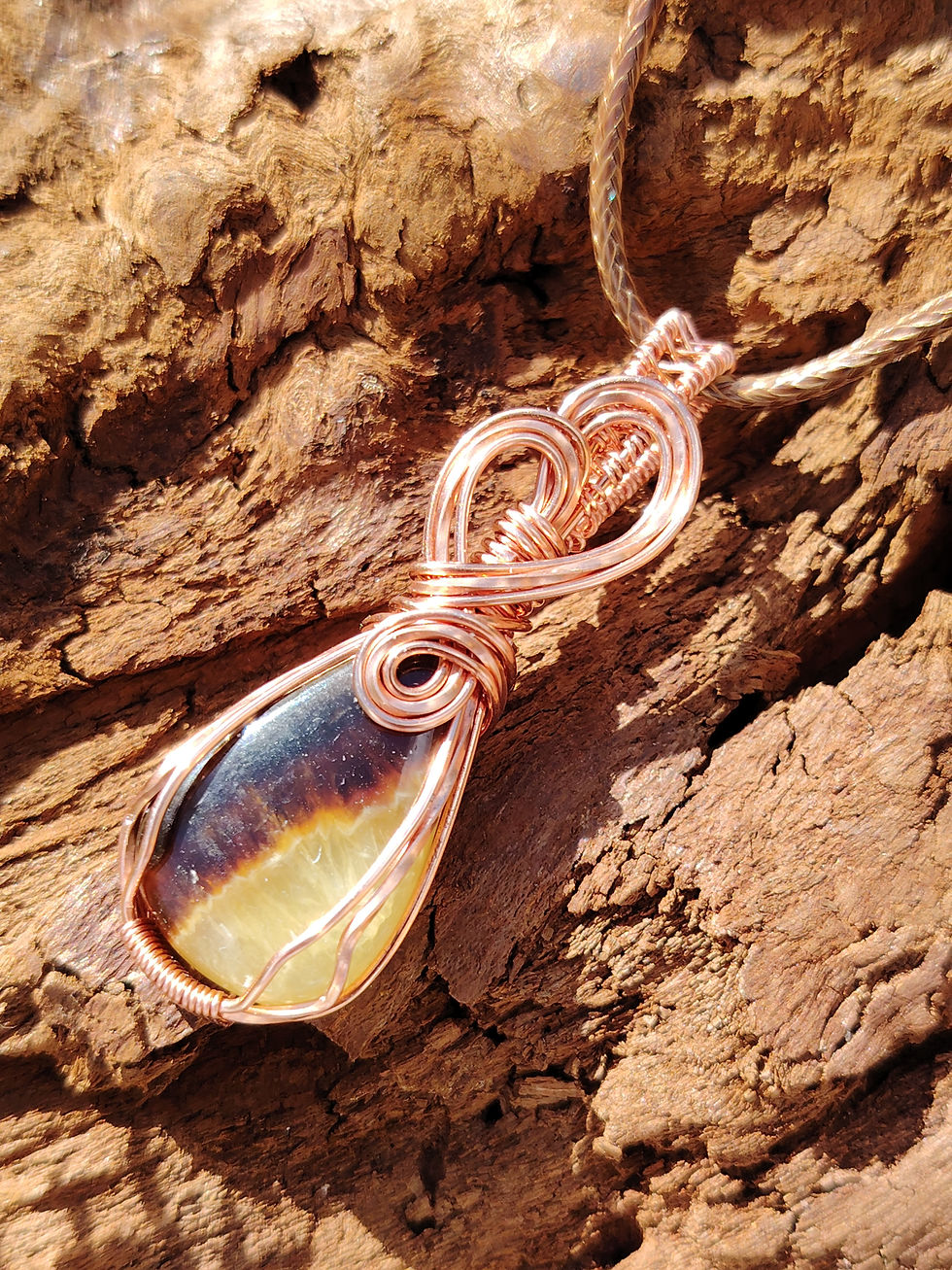 Thumbnail: Golden Quiet – Septarian Pendant | Courage & Calm