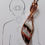 Thumbnail: Crystal Divide | Banded Agate with Carnelian Pendant | Copper Wire