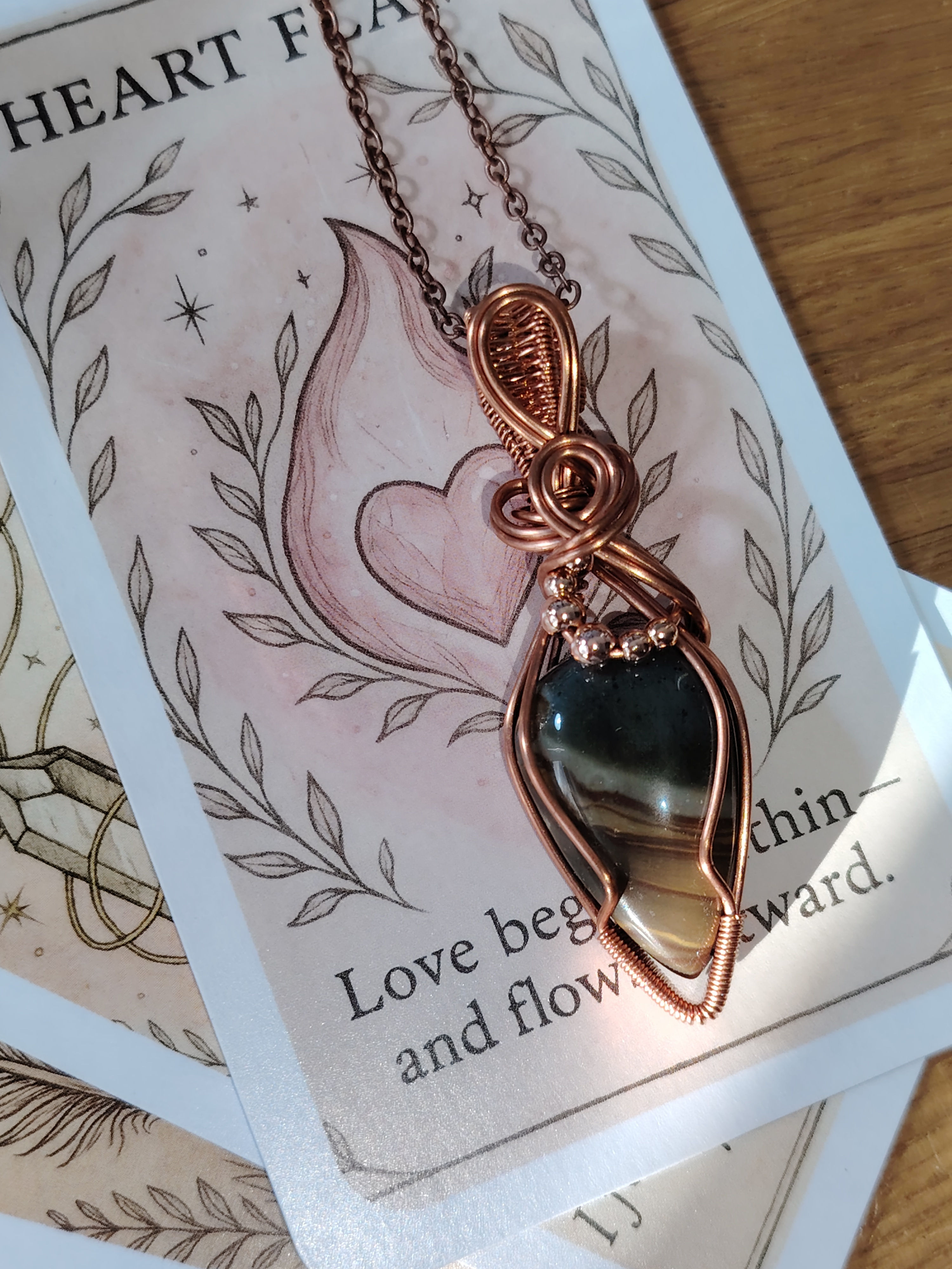 Dunes | Polychrome Jasper Pendant | Calming Energy