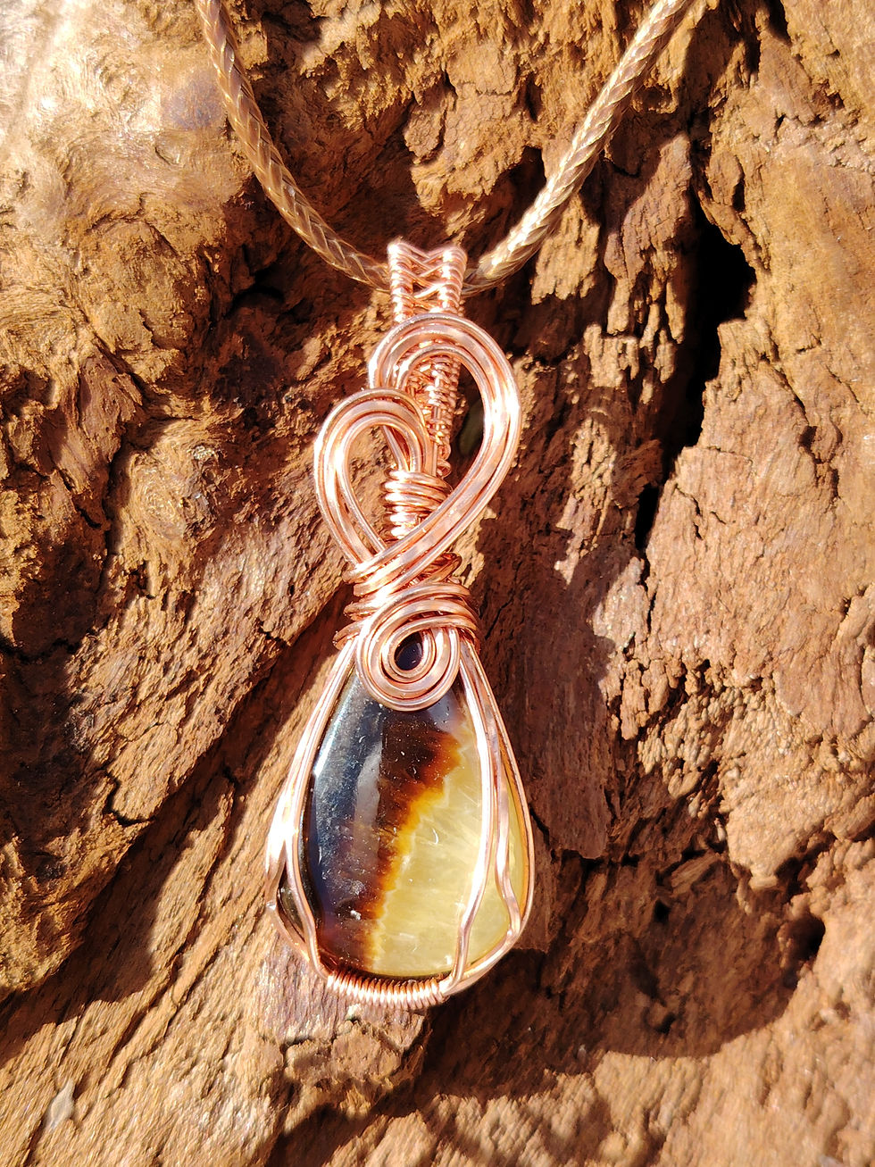 Thumbnail: Golden Quiet – Septarian Pendant | Courage & Calm