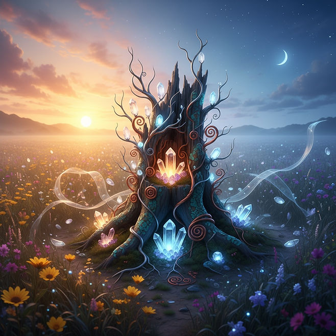 A tree of magical mystical energy