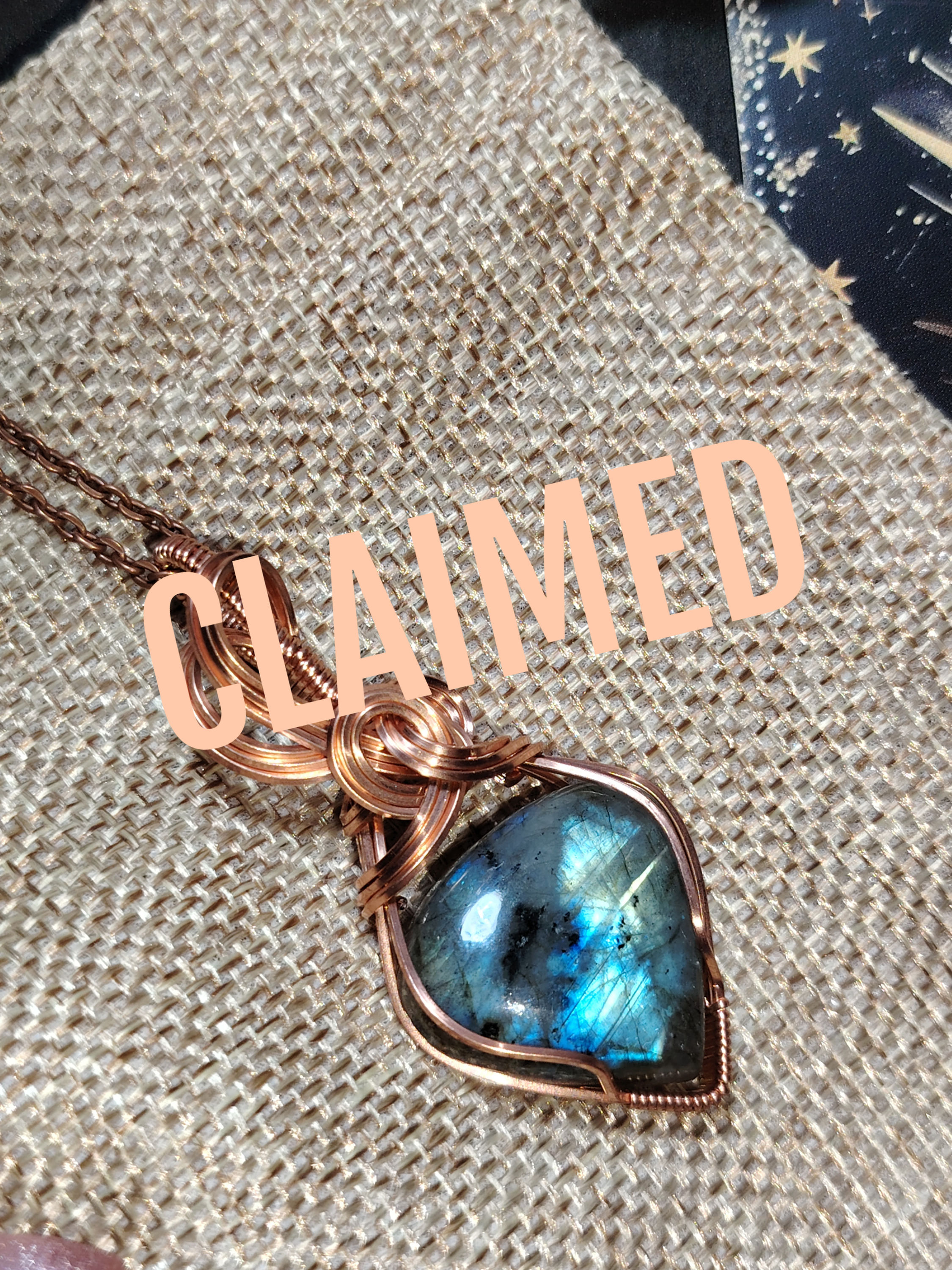 Edge of Twilight – Labradorite Copper Pendant | Intuition & Mystery Crystal Jewe