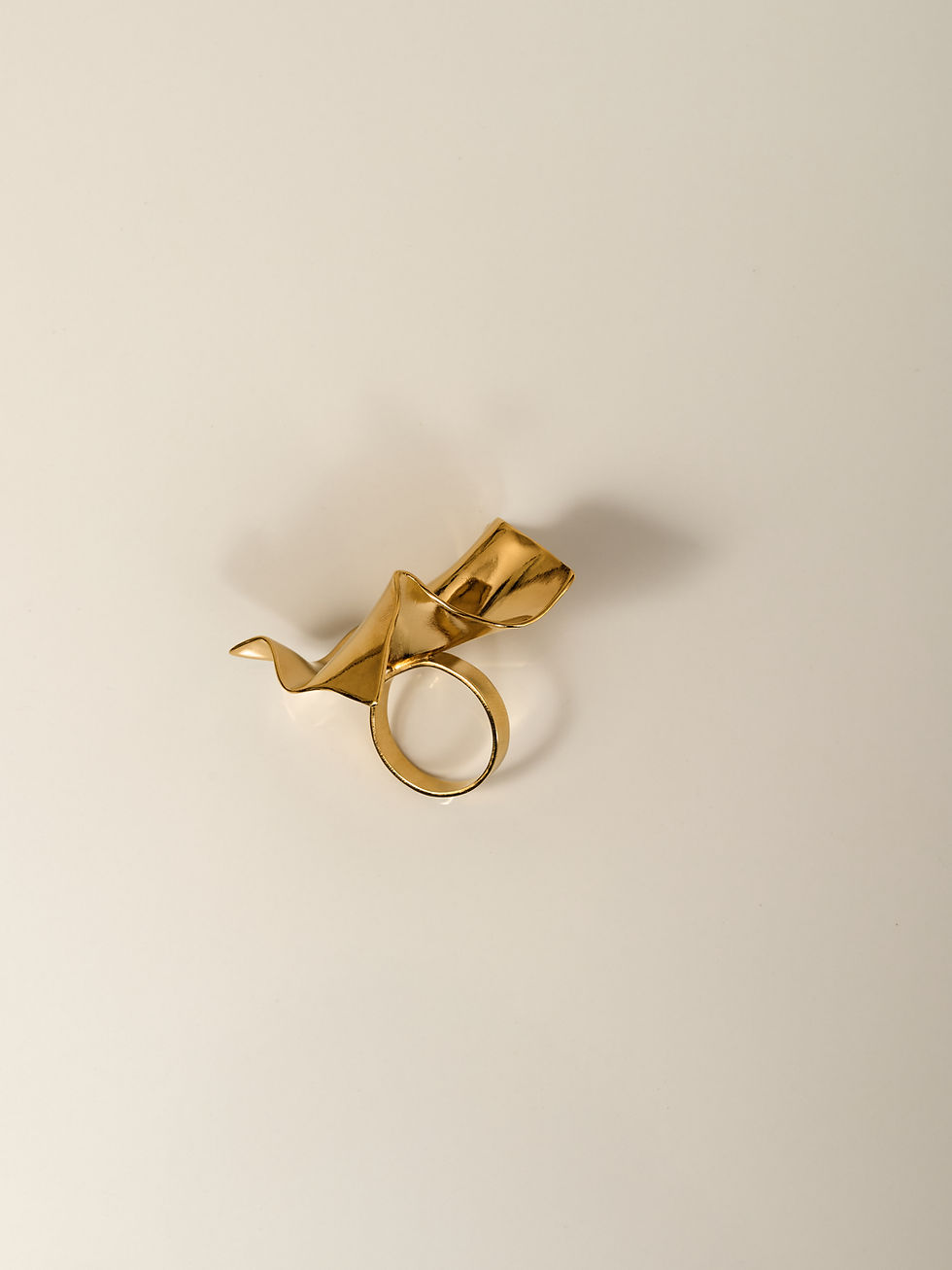 Miniature : Bague Origines, Dorée 1 micron