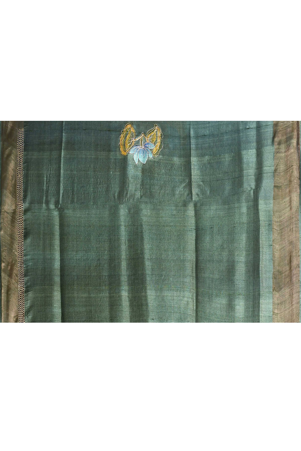 Thumbnail: HAND PRINT TUSSAR SILK