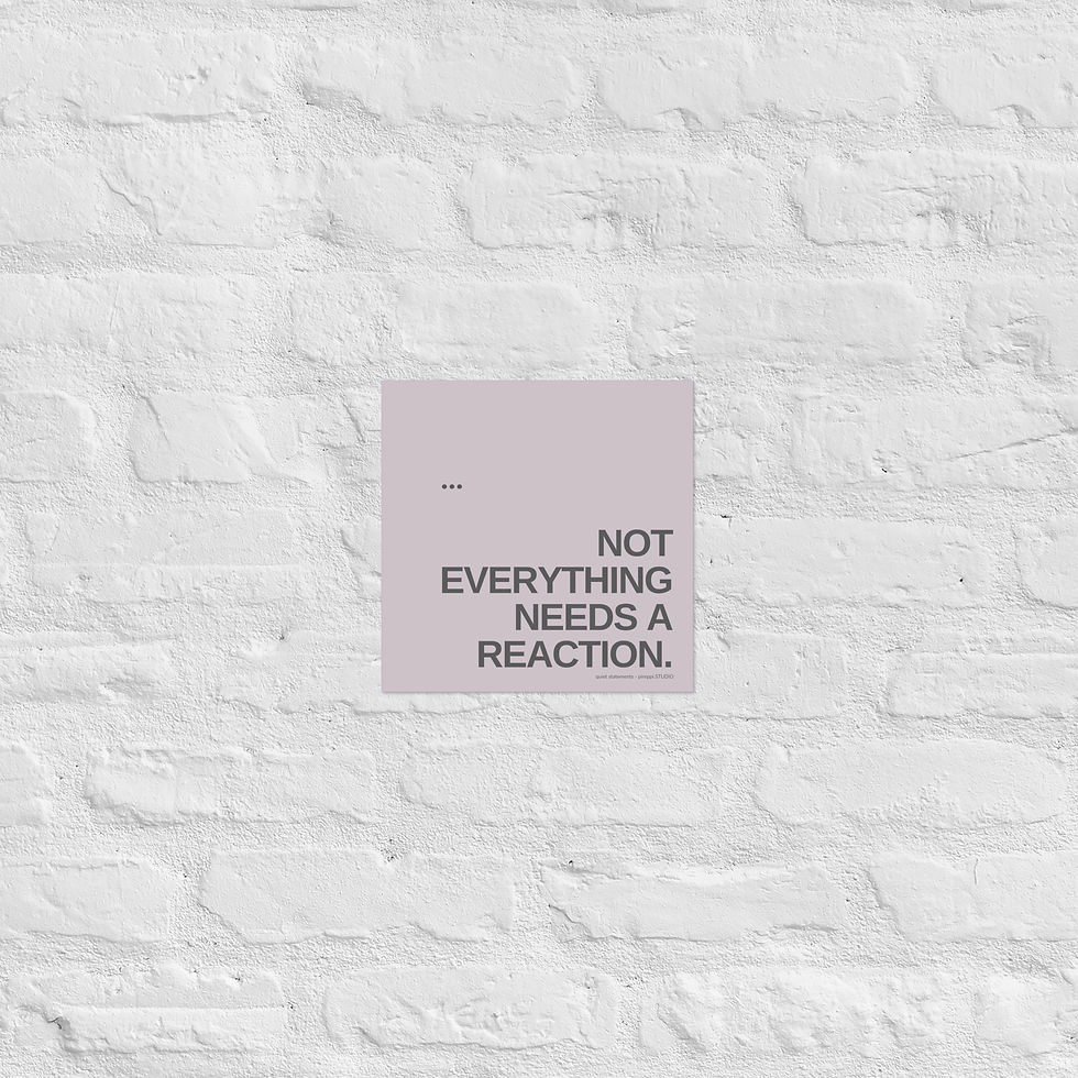 Miniaturbild: QUIET STATEMENTS - Print