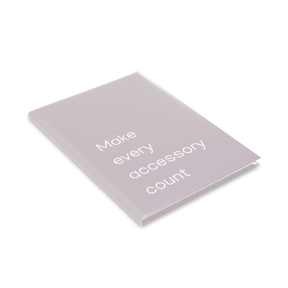 Thumbnail: Stylish hardcover notebook with puffy cover - “Make Every Accessory Count”