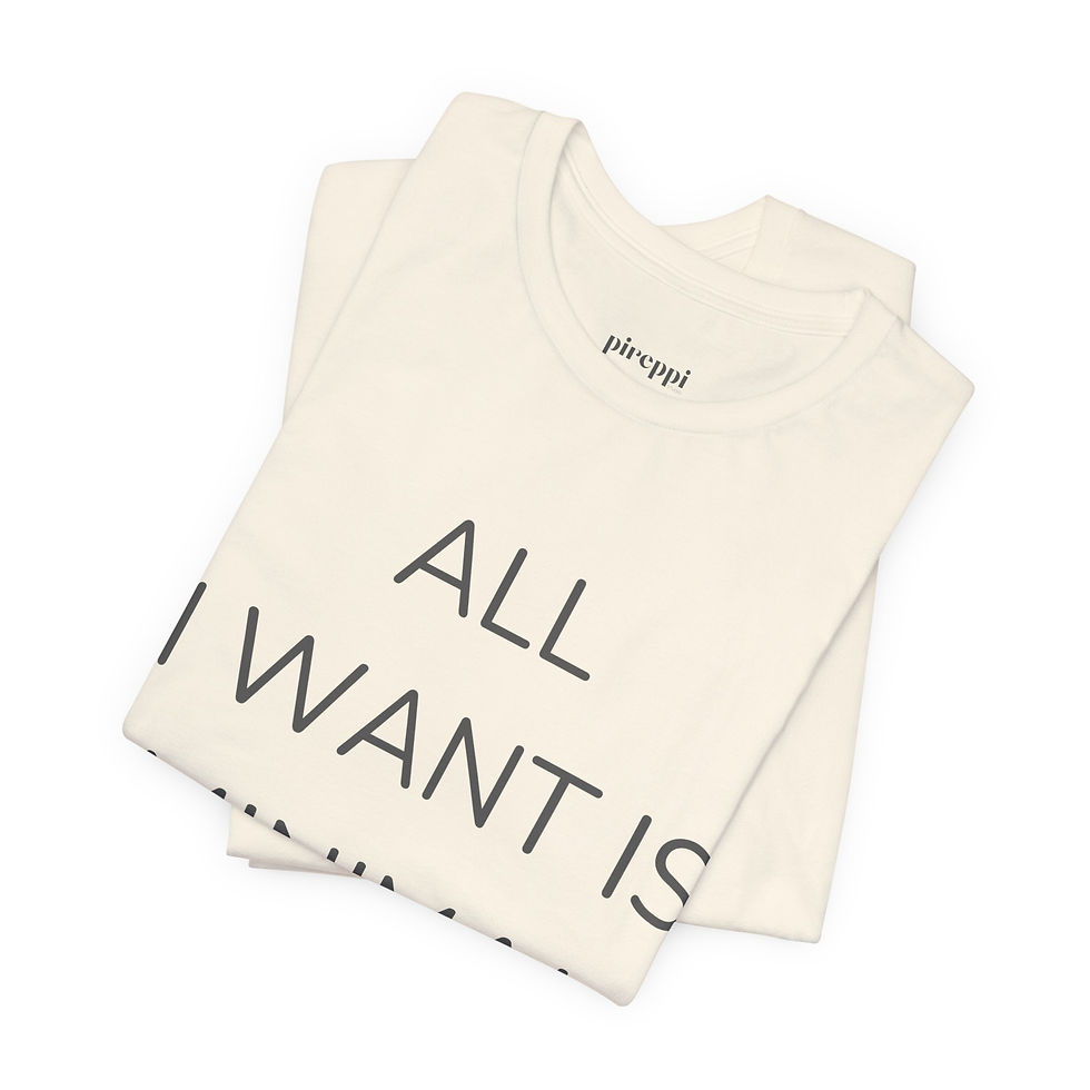 Thumbnail: ALL I WANT IS MINIMAL DESIGN - Graphic T-Shirt
